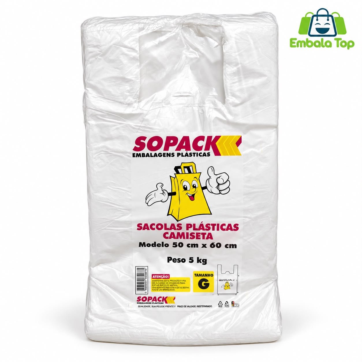 SACOLA VIRGEM SOPACK G 50X60